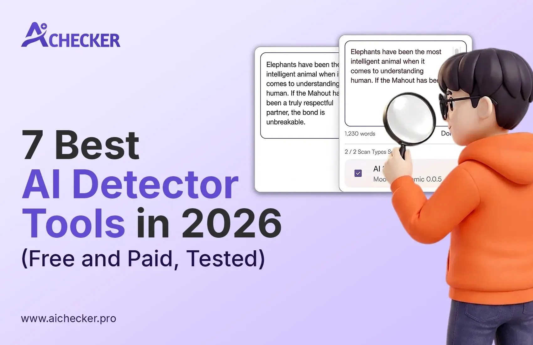 7 Best AI Detector Tools in 2026 (Free and Paid, Tested)