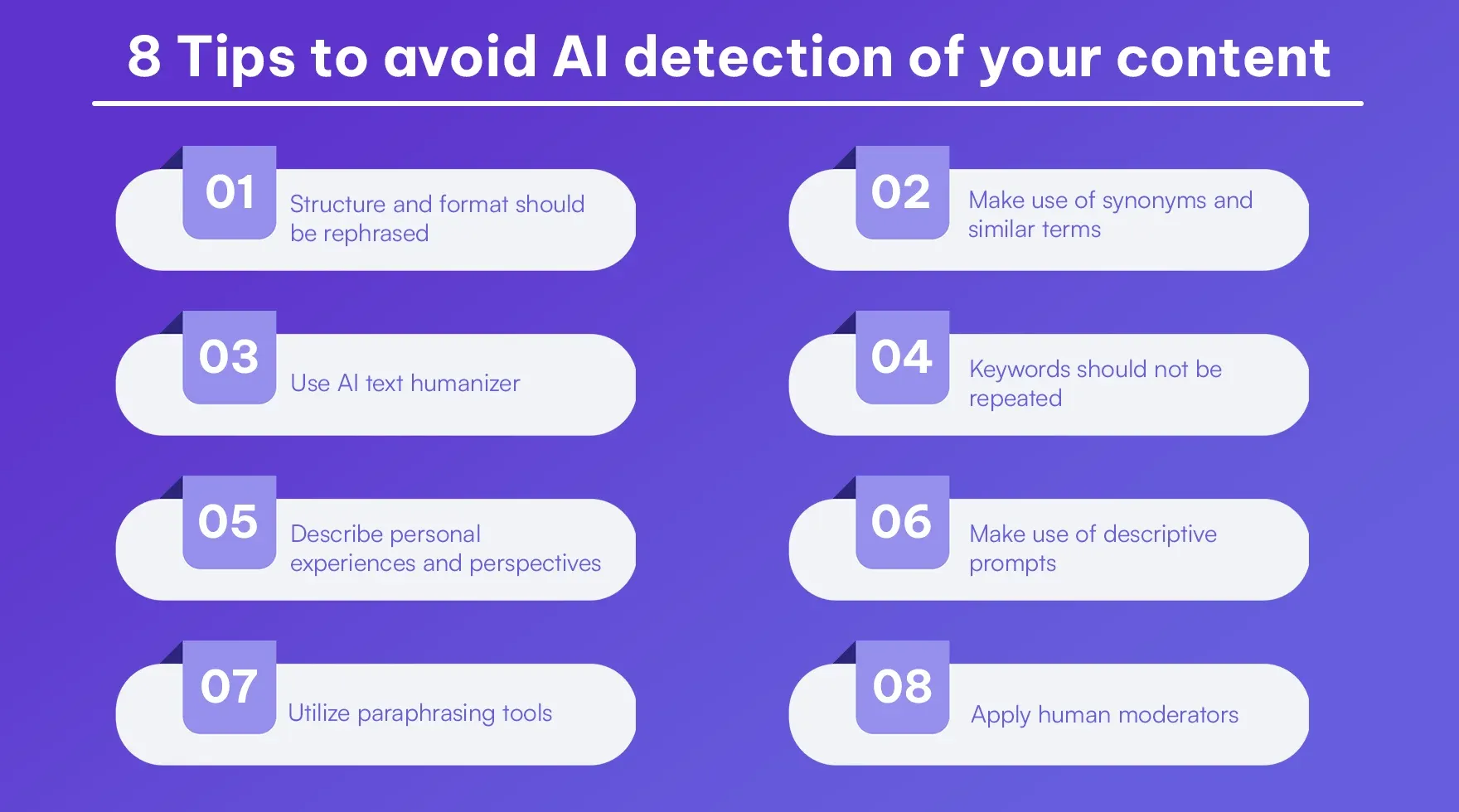 8 Tips to avoid AI detection of your content.webp
