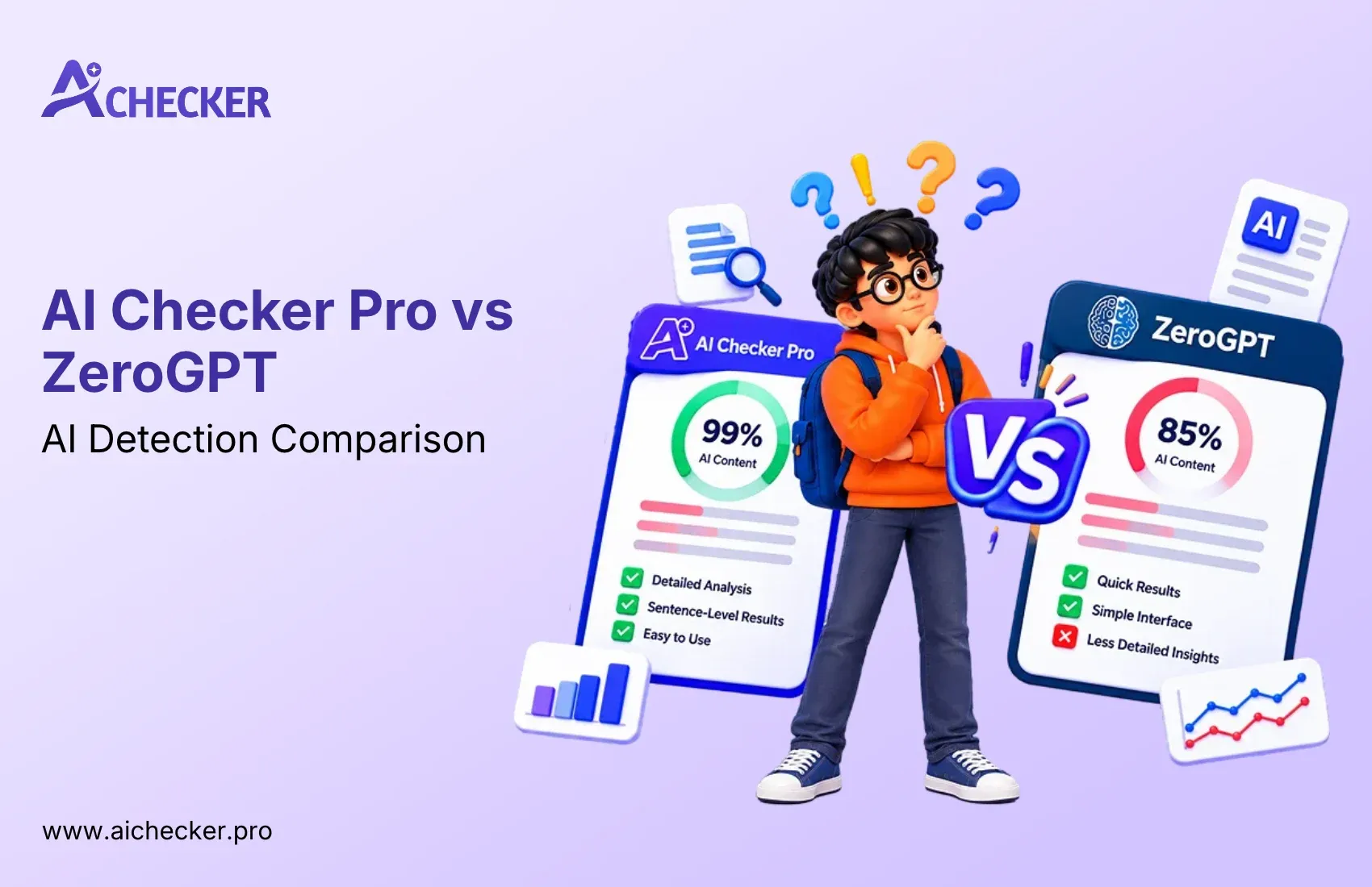 AI Checker Pro vs ZeroGPT: Which Is Better? (2026)