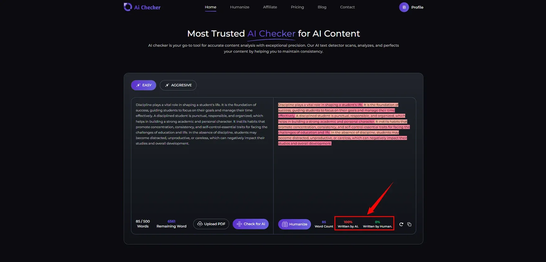 Uncheck AI Review