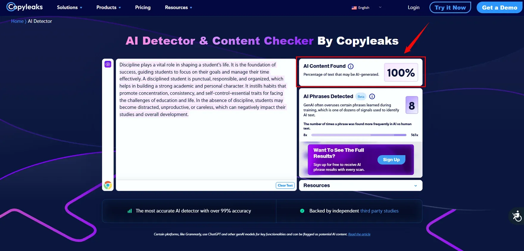 Uncheck AI Review