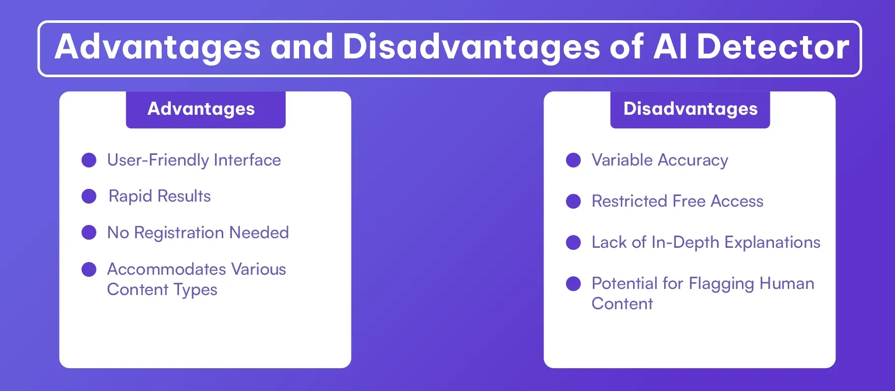 Advantages and Disadvantages of AI Detector.webp