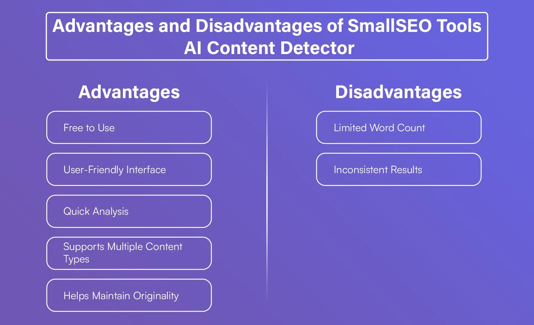 Advantages and Disadvantages of SmallSEOTools AI Content Detector (1).webp