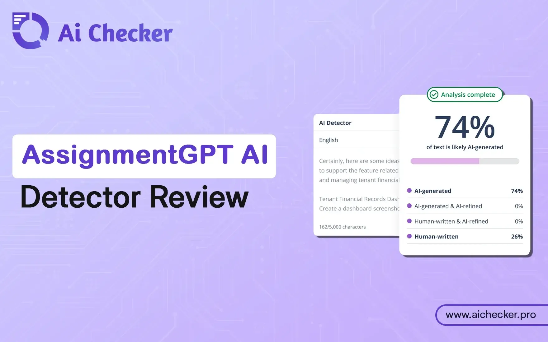 AssignmentGPT AI Detector: Review & Test Results