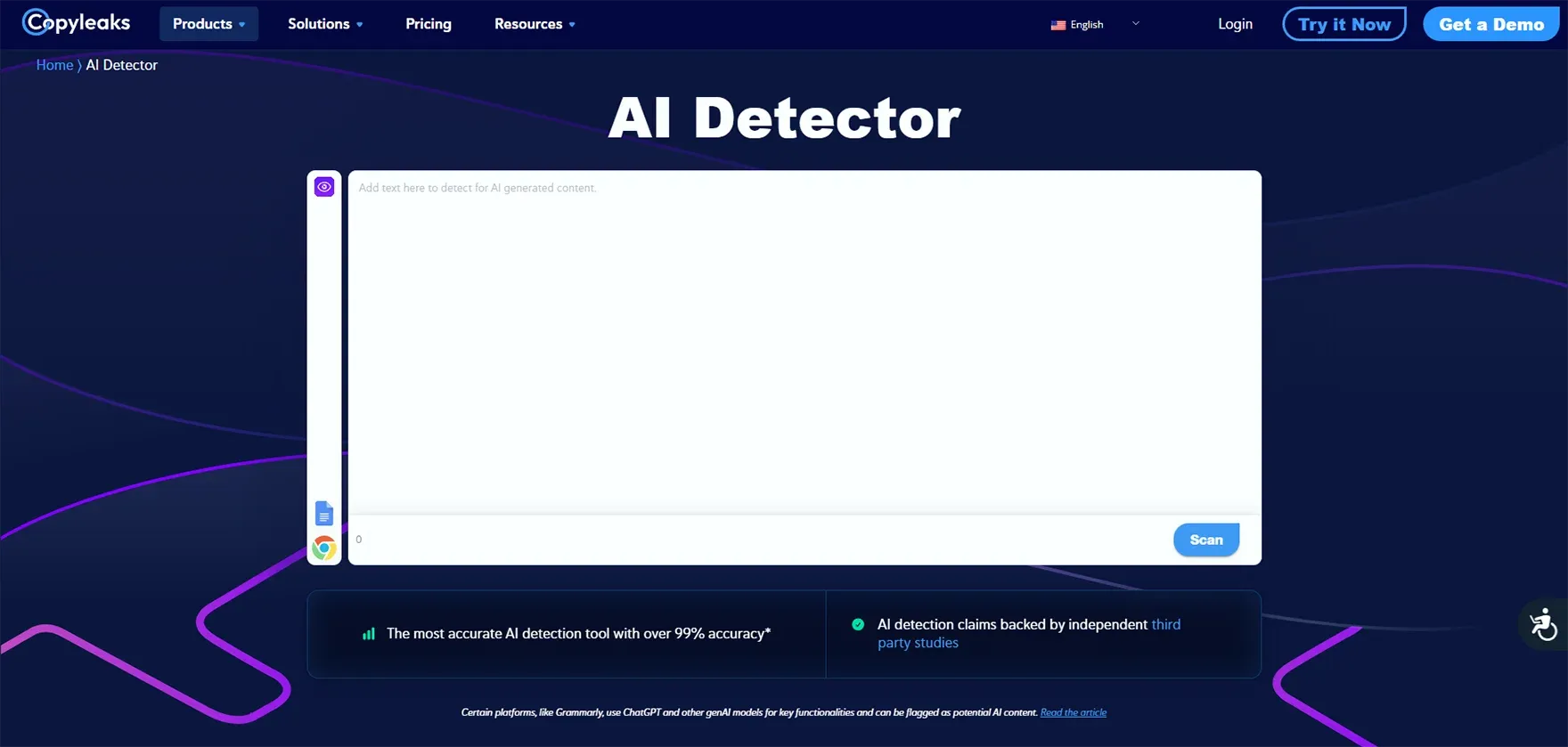 Copyleaks AI Content Detector