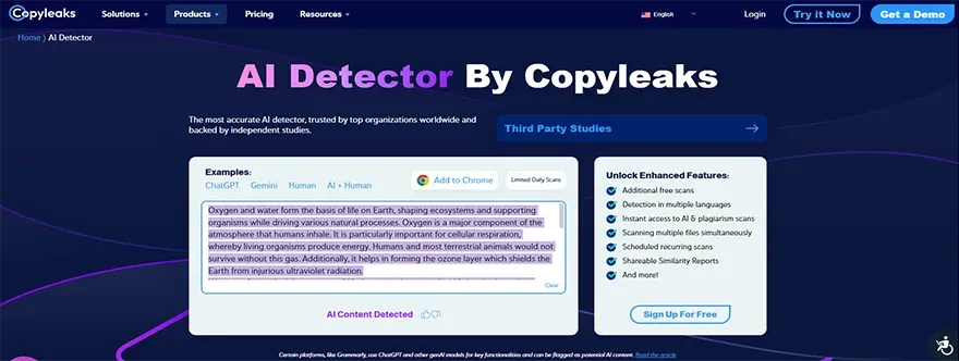 Copyleaks AI detector.webp