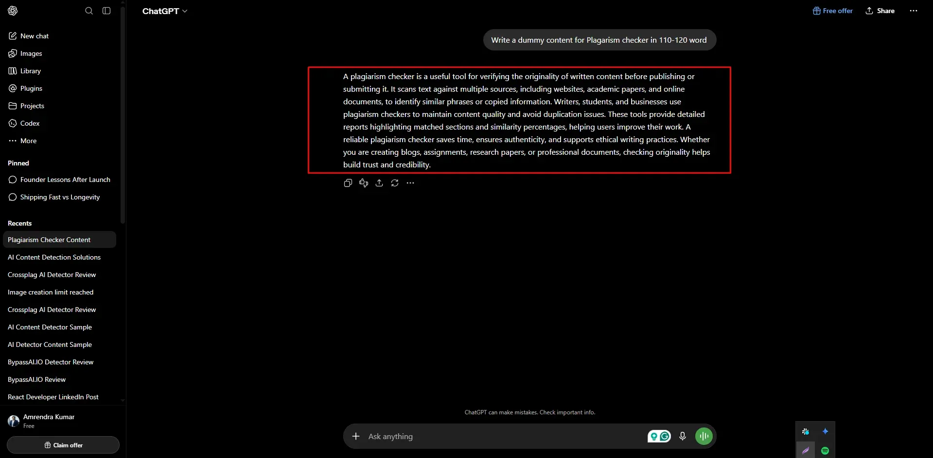 Generate Content Using ChatGPT Generate Content Using ChatGPT