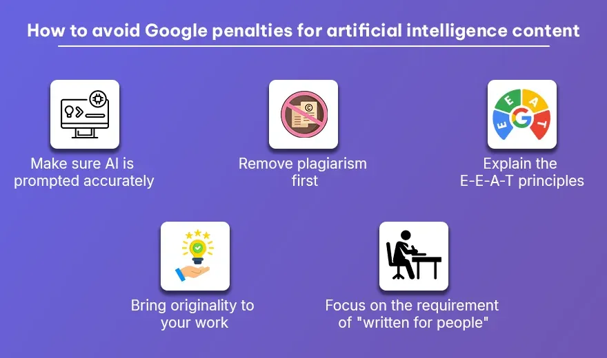 How to avoid Google penalties for artificial intelligence content