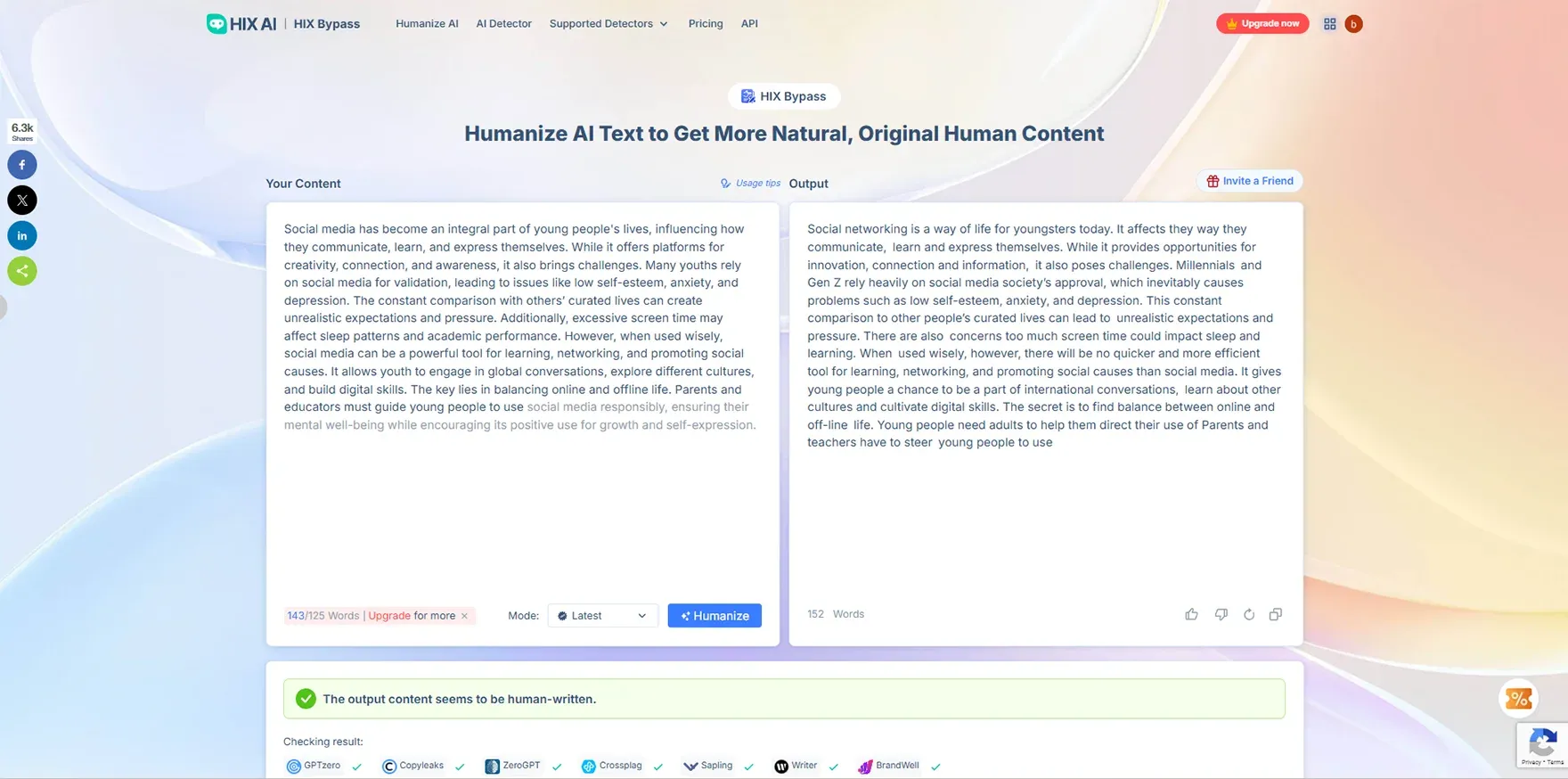 Hix Ai Humanizer Review