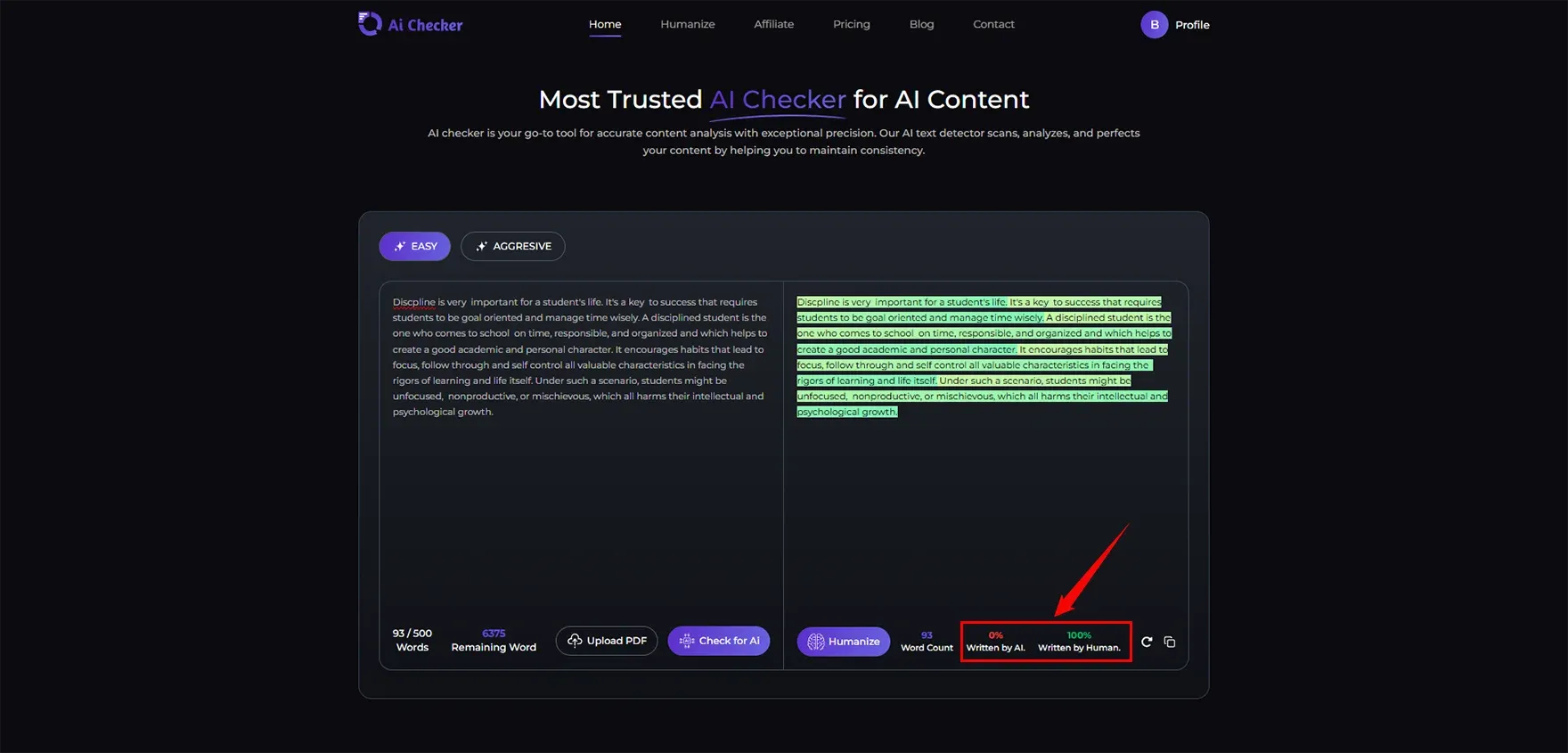 Uncheck AI Review