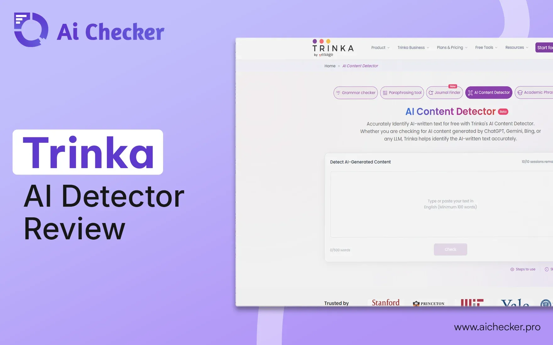 Trinka AI Detector Review | Can It Find AI Text Accurately?