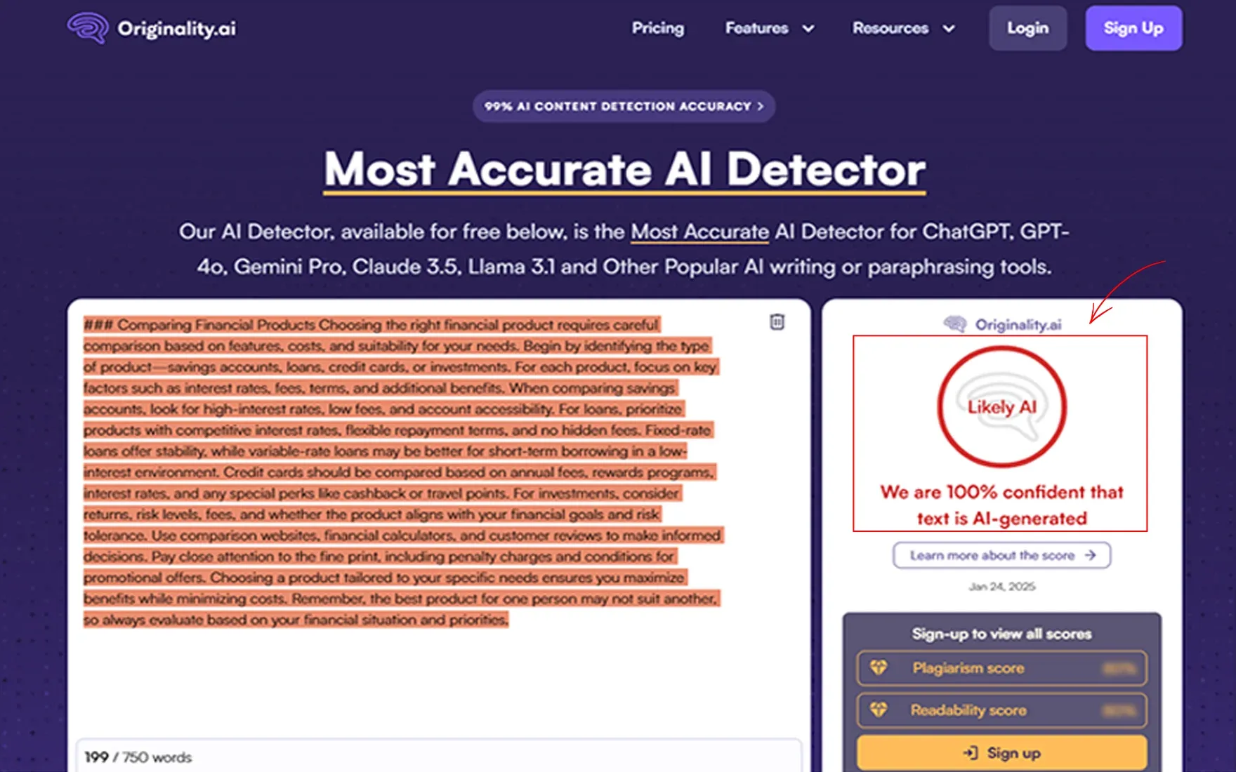 We checked chatgpt content in originality AI to find its accuracy(1).webp