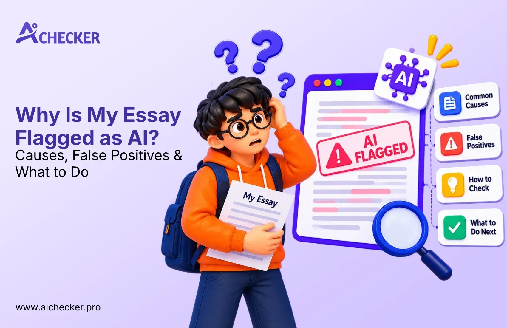 Why Is My Essay Flagged as AI? Causes, False Positives & What to Do 