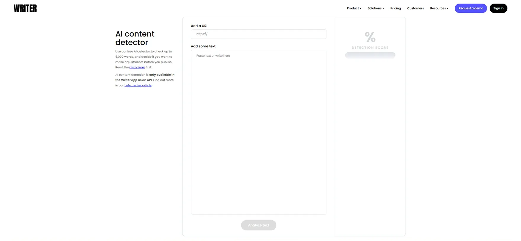 Writer com AI Detector.webp